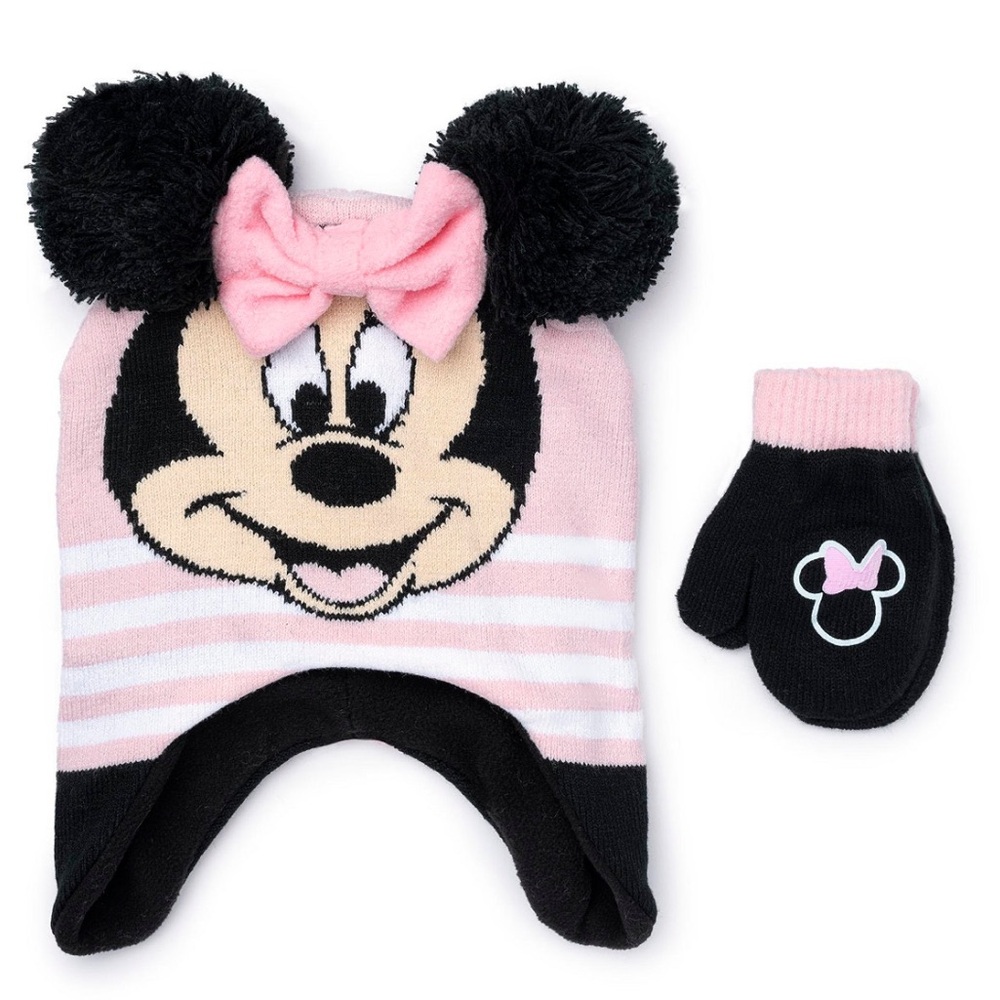 Toddler Minnie Mouse Hat and Glove Set 🧤